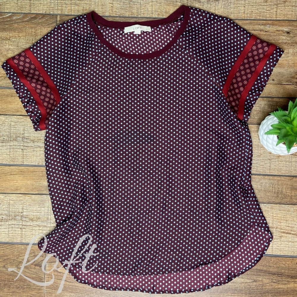(Sold) LOFT Ann Taylor Fashion Blouse Size MP